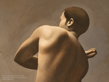 ‘What is truth?’ / Pontius Pilate with Christ, oil on canvas glued on wood, 40 X 50 cm (unfinished).