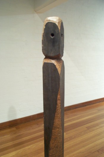 Adam, hardwood (detail). Photograph from a solo exhibition entitled The Movement of the Body in a Stationary Object, Ivan Dougherty Gallery, Sydney, Australia 2002.