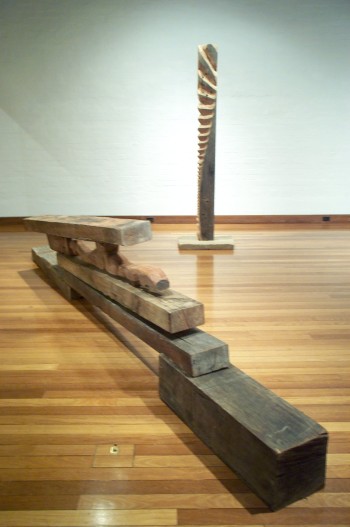 Photograph from a solo exhibition entitled The Movement of the Body in a Stationary Object, Ivan Dougherty Gallery, Sydney, Australia 2002.